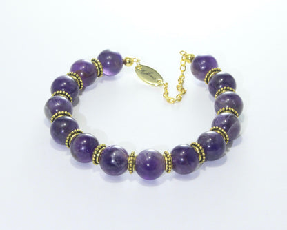 Black Tourmaline Bracelet with Spacers – Handmade Jewelry by dJems