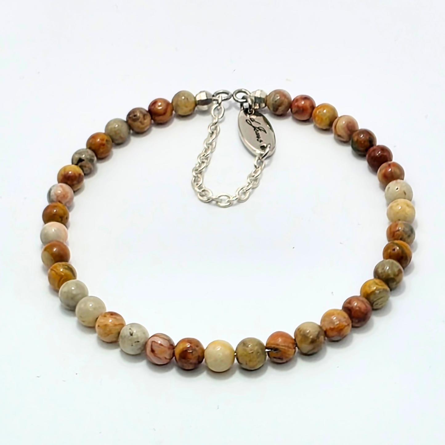 Crazy Lace Agate 4mm Single Strand