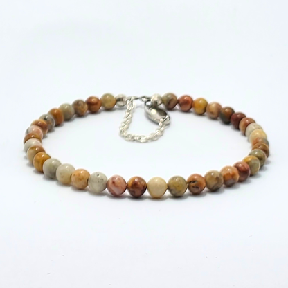Crazy Lace Agate 4mm Single Strand