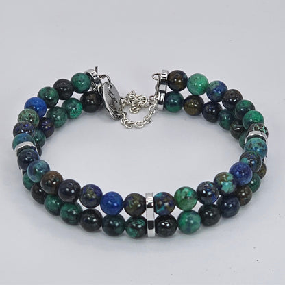 Azurite Double Strand Bracelet