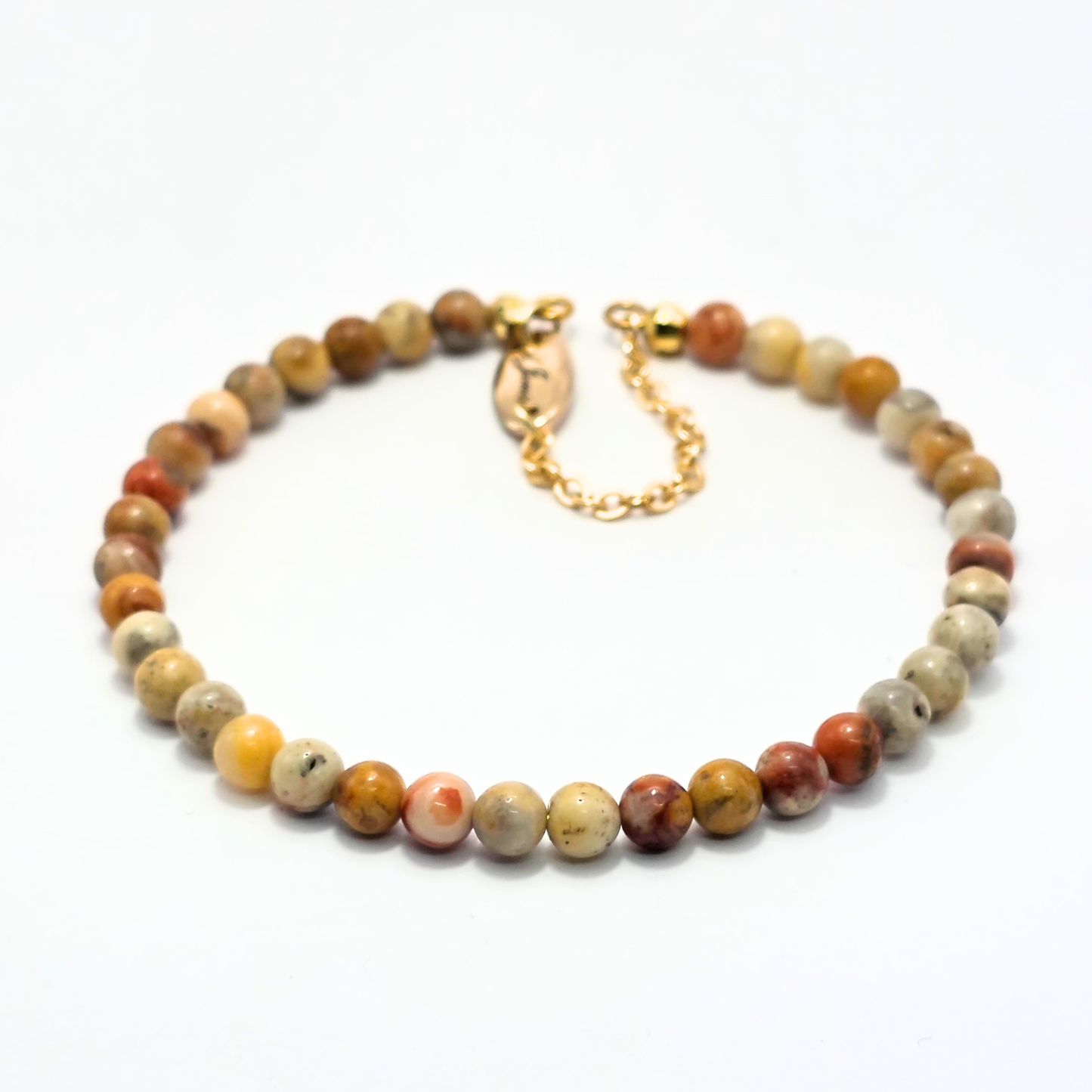 Crazy Lace Agate 4mm Single Strand