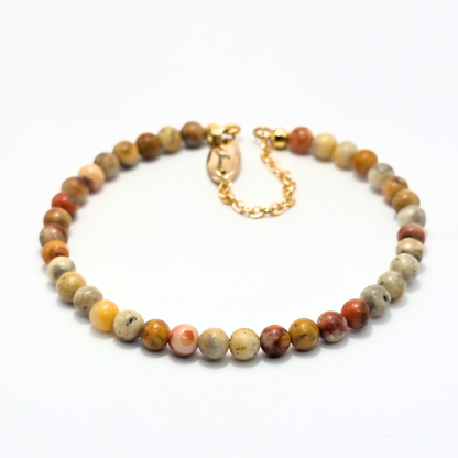 Crazy Lace Agate 4mm Single Strand