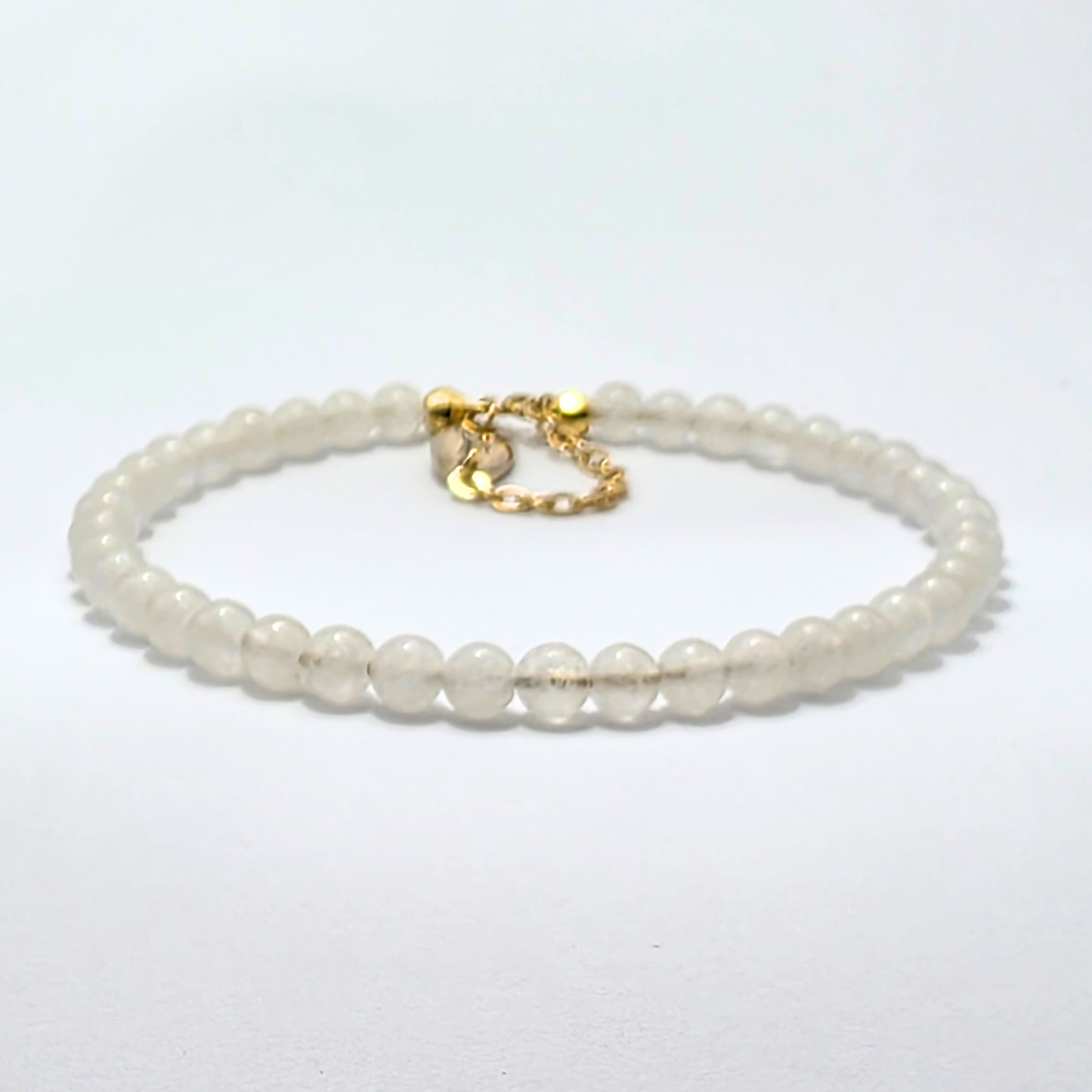 White Jade 4mm Single Strand