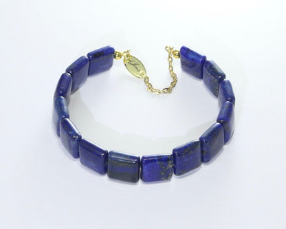 Lapis Lazuli Square Bracelet – Handmade Jewelry by dJems