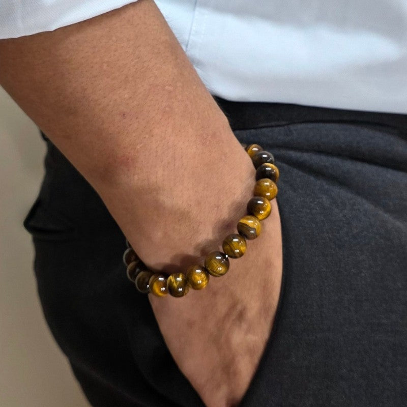 Brown Tiger's Eye Men's Bracelet