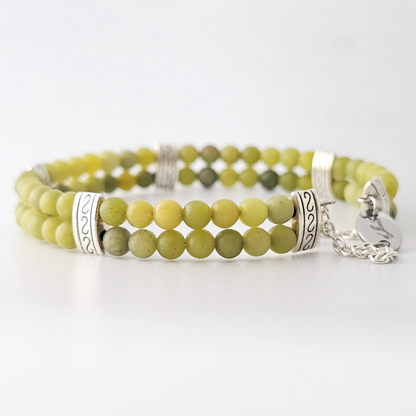 Taiwan Jade 4mm Double Strand Bracelet