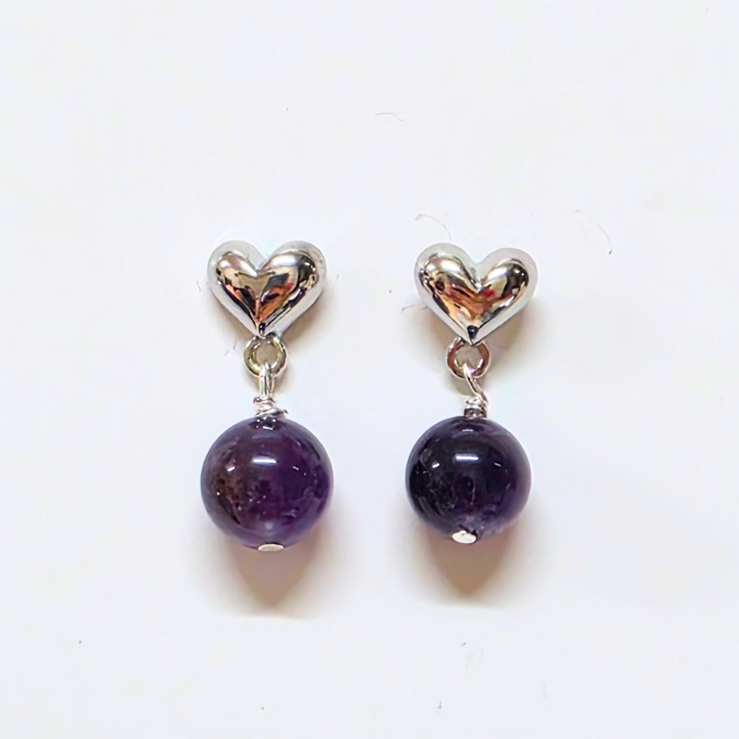 Amethyst Stud Earring