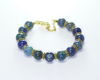 Azurite Bracelet with Spacers