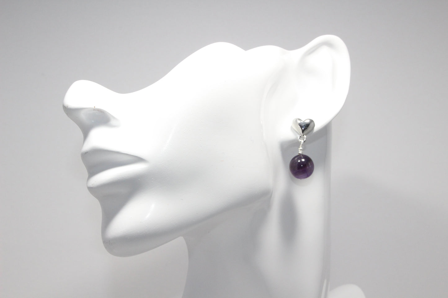 Amethyst Stud Earring