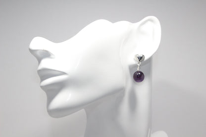 Amethyst Stud Earring