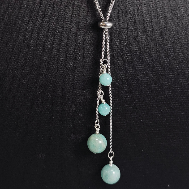 Amazonite Necklace- Athena