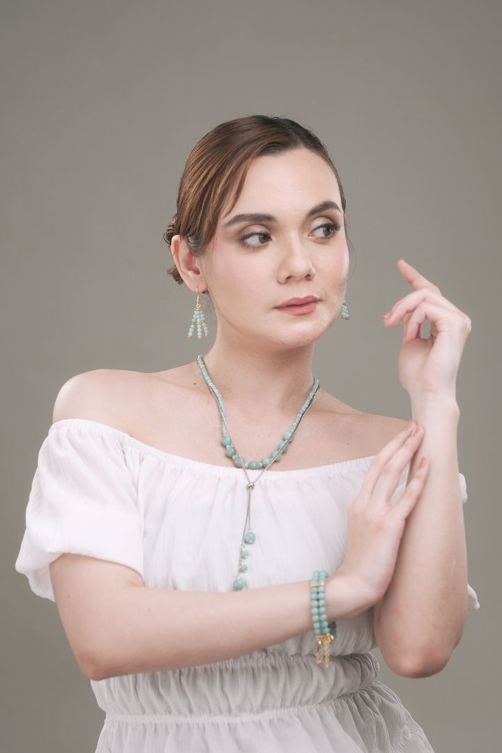Amazonite Necklace- Athena