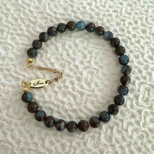 Aqua Blue Jasper Bracelet