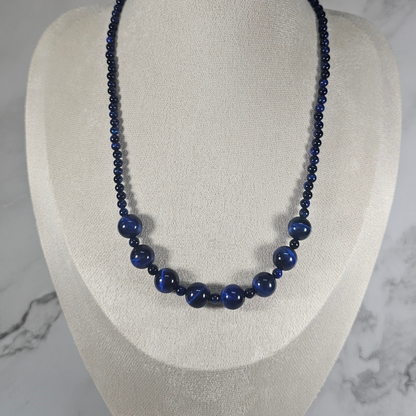 Blue TIger's Eye Necklace- Aurora