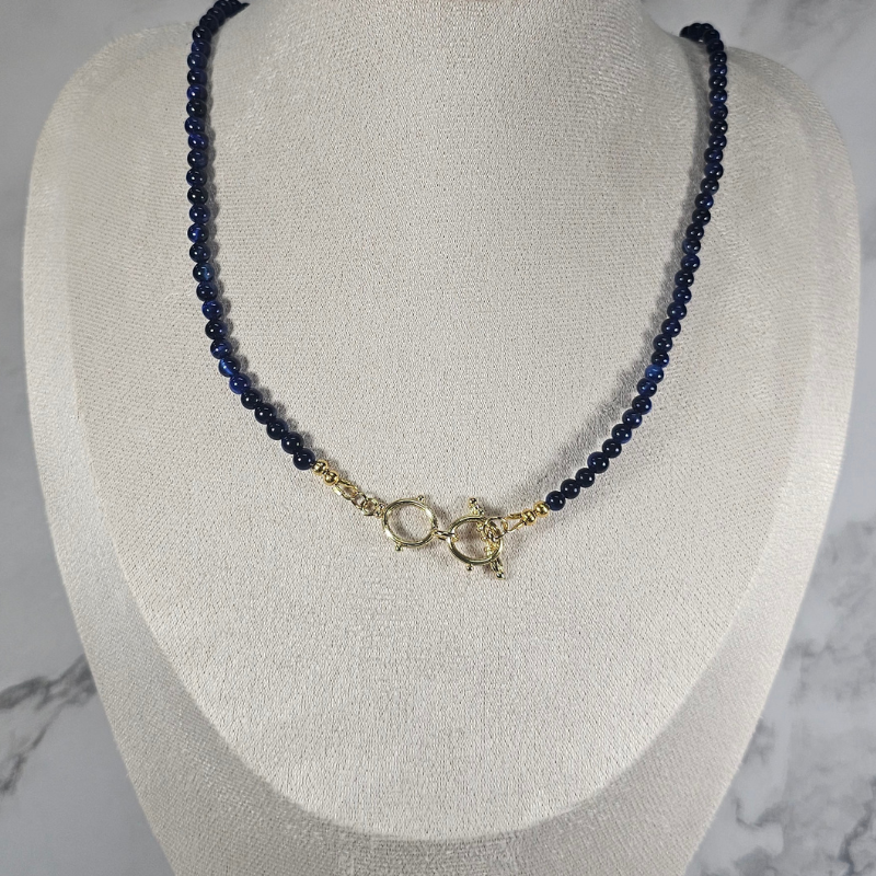 Blue TIger's Eye Necklace- Aurora