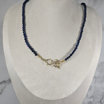 Blue TIger's Eye Necklace- Aurora