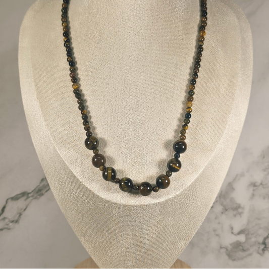 Brown Tiger's eye Necklace- Aurora