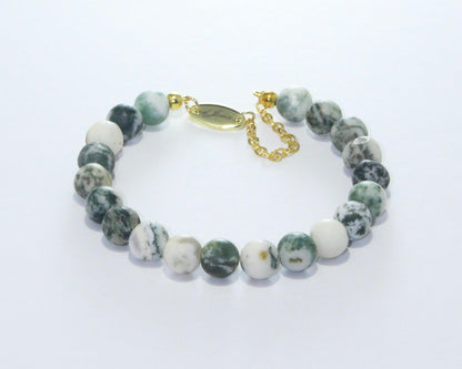 Matte Tree Agate Bracelet – Handmade Jewelry by dJems