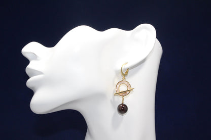 Garnet Drop Earring