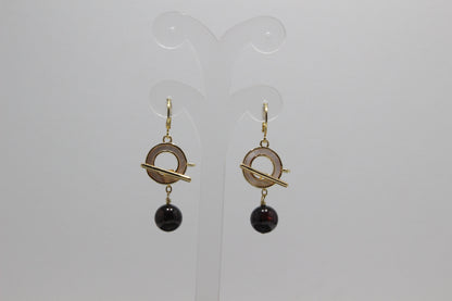Garnet Drop Earring