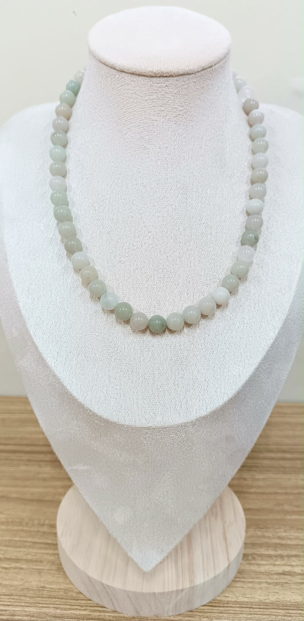 Green Jade 8mm Reversible Necklace