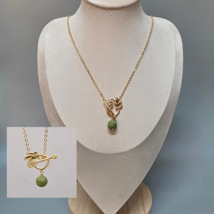 Toggle Leaf Necklace
