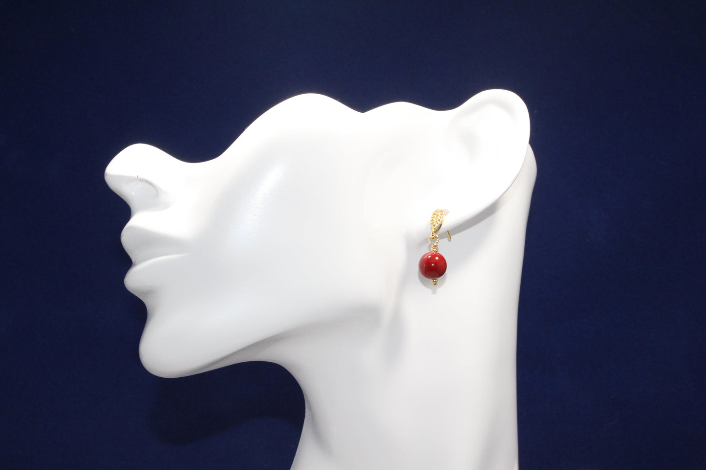 Red Cinnabar Earring