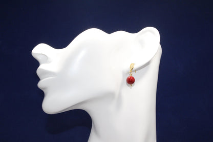 Red Cinnabar Earring