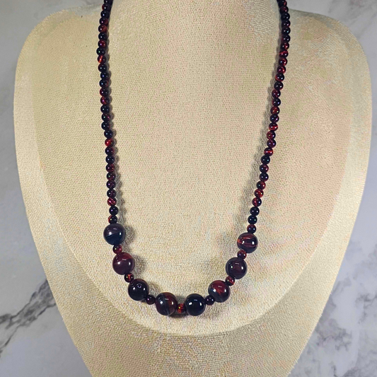 Red TIger's Eye Necklace- Aurora