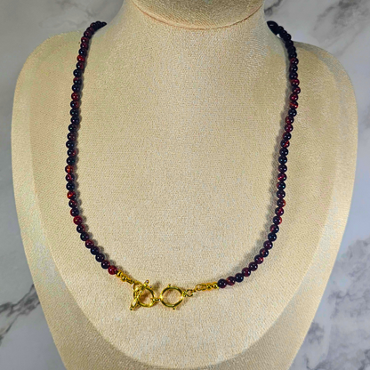 Red TIger's Eye Necklace- Aurora