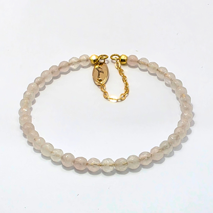 Rose Quartz Facetted 4mm Single Strand