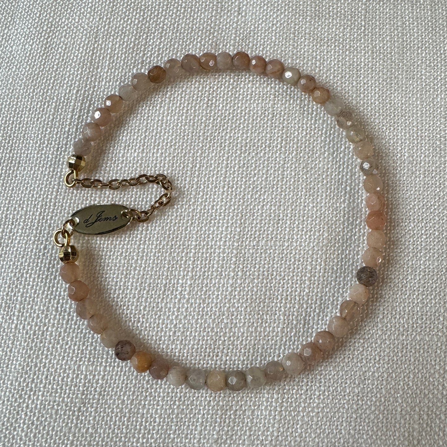 Faceted Sunstone Bracelet