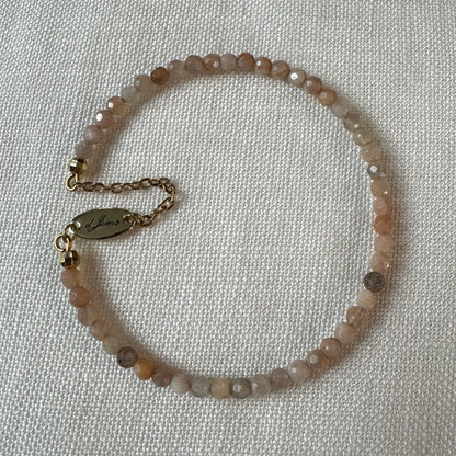 Faceted Sunstone Bracelet