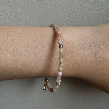Faceted Sunstone Bracelet