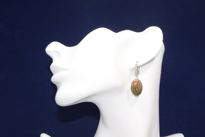 Unakite Dangle Earring